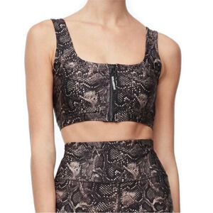Good American Snake Print Sports Bra